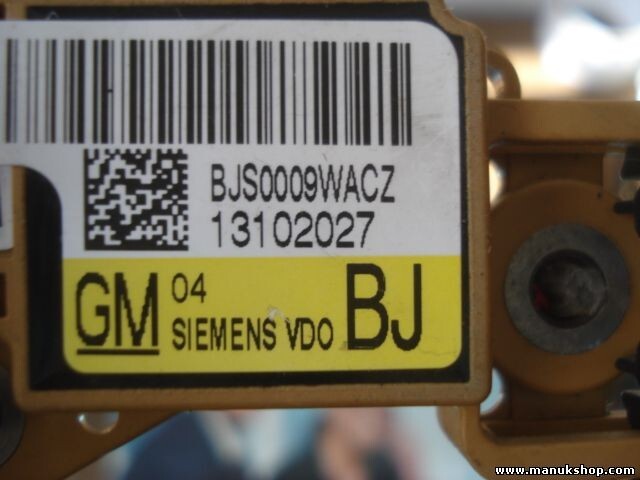 Sensor de impacto de airbag Opel Vectra C GM 13102027BJ 13102027 BJS0009WACZ