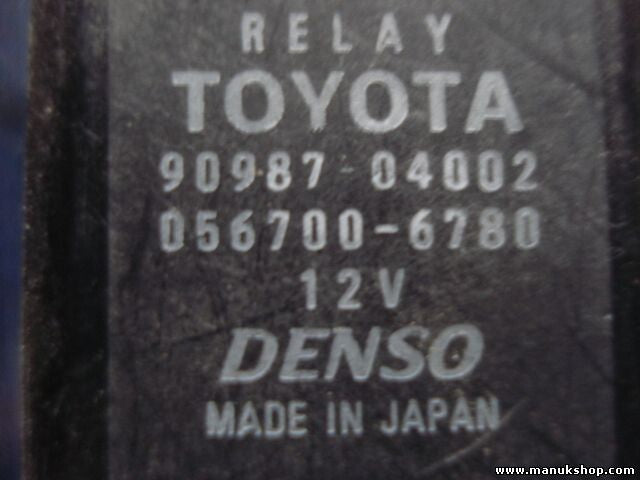 Relé Toyota Avensis 1999 2,0 9098704002 90987-04002 DENSO 0567006780 056700-6780