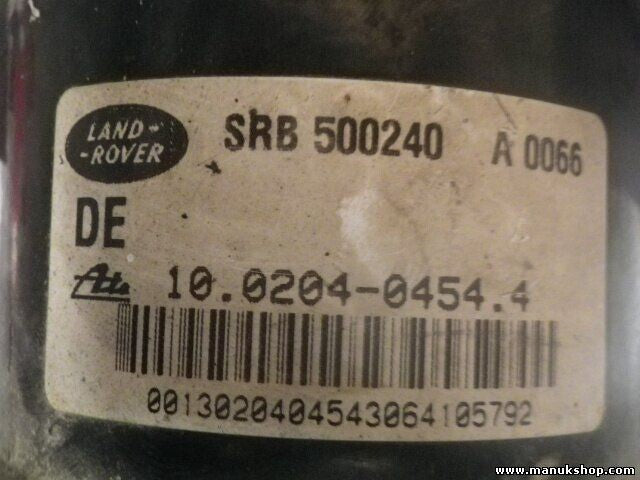 Unidad hidráulica del ABS Land Rover Freelander SRB500240 10092508543 00008327E2