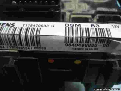 Scatola fusibili relè Peugeot Citroen 96434988000 BSM-B3 SIEMENS T118470003G