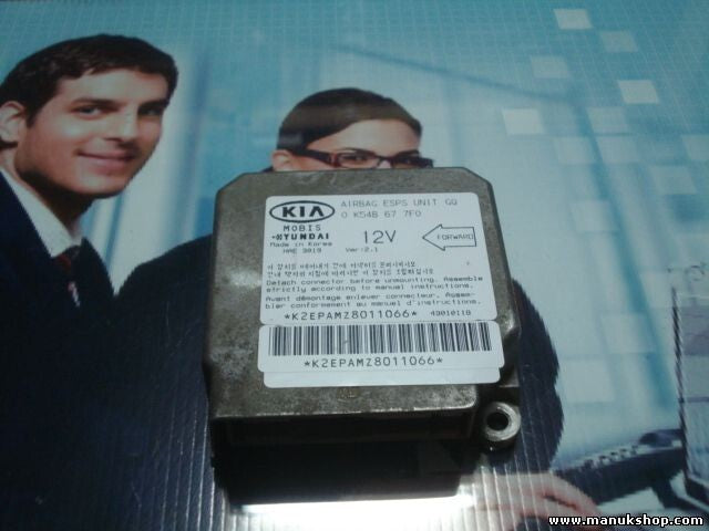 Sensor de impacto de airbag Kia Sedona 0K54B677F0 0 K54B 67 7F0 HAE 3019 Ver 2.1