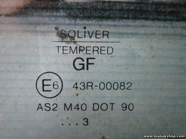 Vetro porta posteriore destro Opel Frontera A 43R00082 DOT90AS2M40