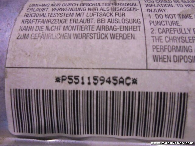 Airbag del pasajero Jeep P55115945AC P55115945 04991 TPSPM0759L0214