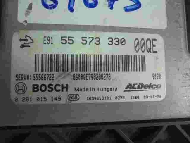 Centralita  Opel Insignia A 00QE 55573330 55566722 BOSCH 0281015149 1039S33101