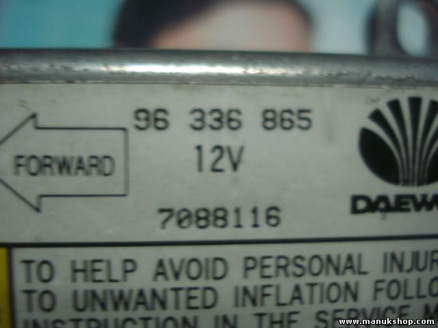 Airbag Centralita Daewoo Matiz 96336865 96 336 865 DPI 7088116
