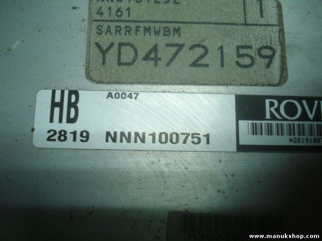 Centralita del motor Rover 25 HB NNN100751