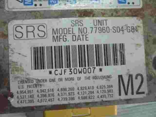 Sensor de impacto de airbag Honda Civic CR-V M2 77960S04G81 CJF30W007 4954951