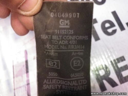 Cinturón de seguridad delantero izquierdo Opel Frontera A 91152125 04G49907 GM