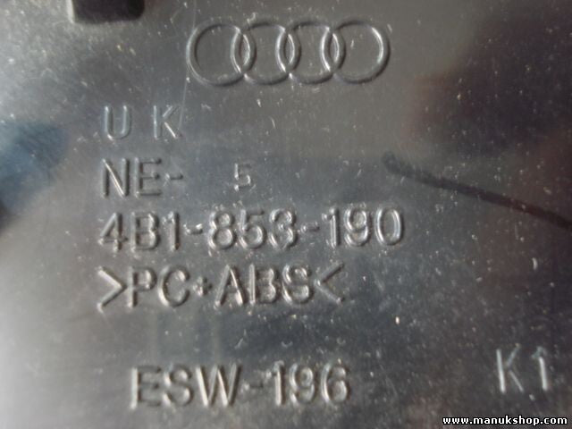 Guarnición salpicadero Audi A6 4B 4B1853190 4B1 853 190