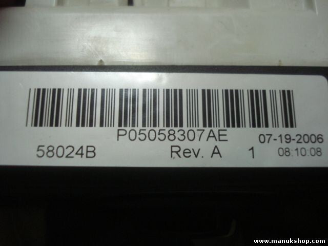 A/C System Dodge Caliber (2006–2009) 58024B P05058307AE 05058307AE 05058307