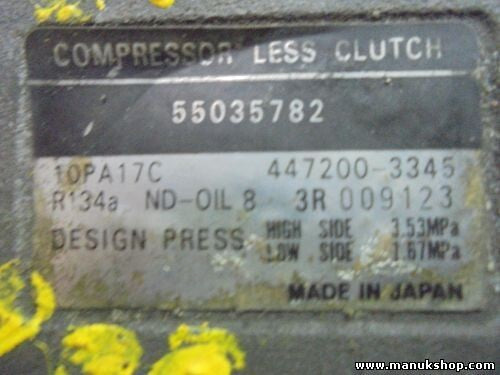 Compressore d'aria Jeep Grand Cherokee 4.0L 4472003345 55035782 10PA17C R134A