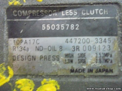 Compressore d'aria Jeep Grand Cherokee 4.0L 4472003345 55035782 10PA17C R134A