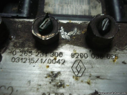 Unidad hidráulica del ABS Renault 8200038695 BOSCH 0265800300 0265231300