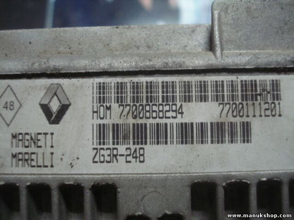Centralita del motor Renault Clio 1.2L 7700111201 7700868294 7700111203 ZG3R-248