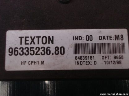 Controlador cierre centralizado Citroen TEXTON 9633523680 96335236.80 INDTEX D