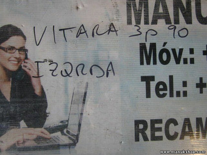 Cristal de la puerta delantera derecha Suzuki Vitara 1990 43R000016 DOT211M73AS2