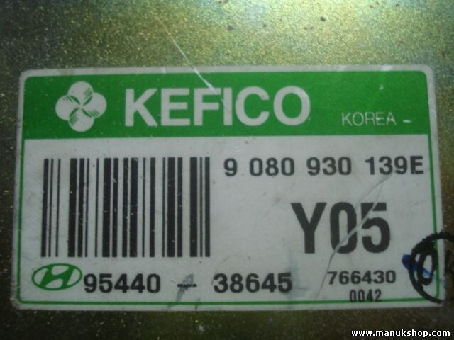 Transmisión controlador Hyundai Sonata KEFICO Y05 9080930139E 9544038645