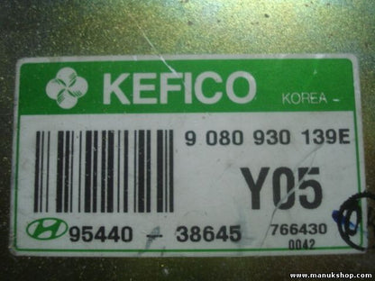Transmisión controlador Hyundai Sonata KEFICO Y05 9080930139E 9544038645