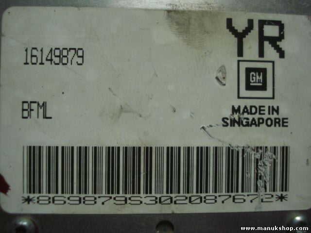 Centralita del motor Opel Astra Corsa GM (BFML) 16149879 YR