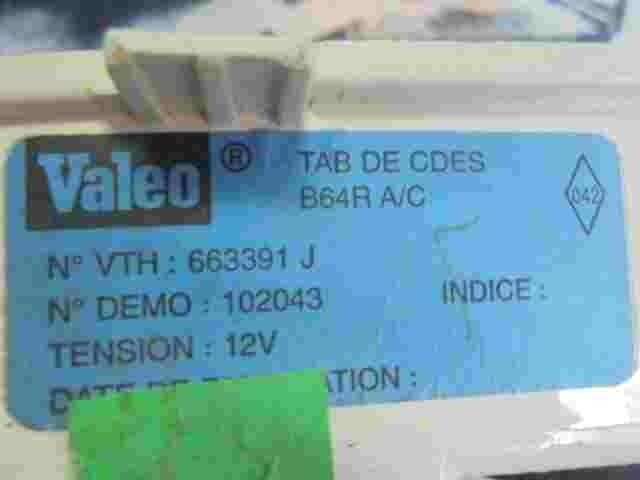 Controllo riscaldamento Renault Megane 663391J 663391 J 102043 B64R