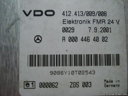 Centralita del motor Mercedes-Benz bus van 814D A0004464002 412413009008