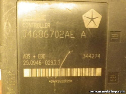 ABS Centralita Chrysler Voyager 04686702AE A 25094602933 25.0946-0293.3