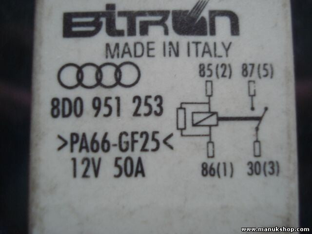 Nebbia relè VW Volkswagen Audi A4 B5 8D n. 370 8D0 951 253 8D0951253 8DO951253