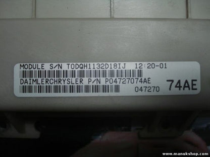 Scatola fusibili Chrysler Voyager 2002 P04727074AE 047270 74AE