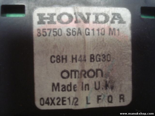 mando botonera elevalunas Honda Civic C8HH44BG30 Omron 35750S6AG110M1
