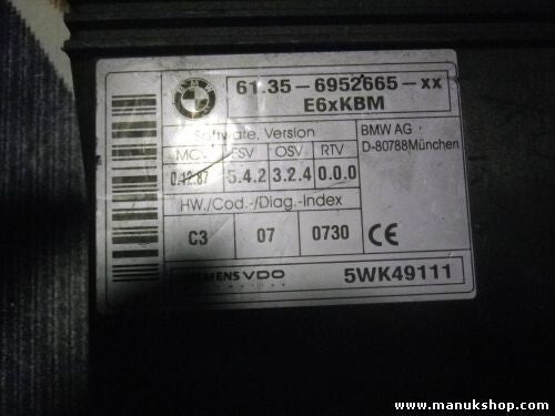 Módulo de control del CAS BMW E60 E61 E63 E90 61356952665XX 61356952665