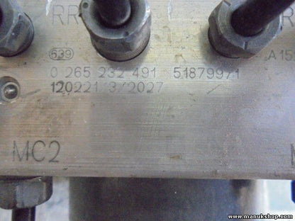 Unidad hidráulica del ABS Fiat Peugeot Punto Bipper 51879971 0265232491