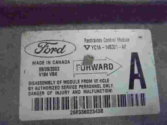 Sensore di impatto airbag Ford Transit YC1A14B321AF YC1A-14B321-AF V184 VBK