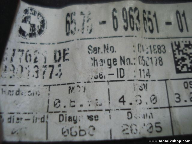 Módulo de Sistema de Alarma por ultrasonidos BMW E90 65756963651 6963651