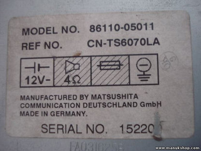 Multi-pantalla de información de Radio Toyota Avensis 8611005011 CNTS60700LA