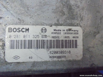 Centralita del motor Renault Laguna II 2.2 dCi 8200309318 8200309329 0281011325