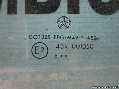 Vetro porta posteriore destra Jeep Grand Cherokee 43R001050 DOT325PPGM49TAS2