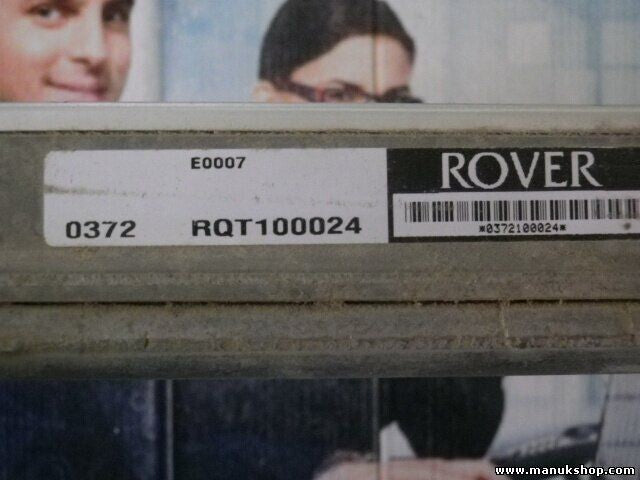 Programa Electrónico de Estabilidad Land Rover RQT100024 0372 E0007 0372100024