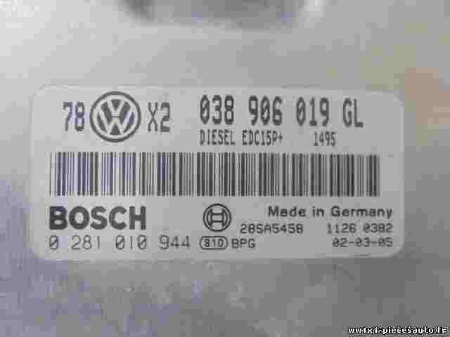Centralina VW Volkswagen Passat Audi A4 8D2 B5 1.9 038906019GL BOSCH 02810944