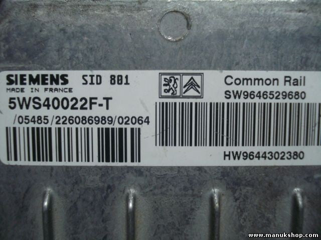 Centralita del motor Citroen C5 SW9646529680 HW9644302380 9644302380 5WS40022FT