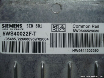 Centralita del motor Citroen C5 SW9646529680 HW9644302380 9644302380 5WS40022FT