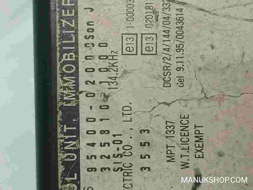 Control de la unidad de alarma inmovilizador módulo Hyundai Atos 9540002000