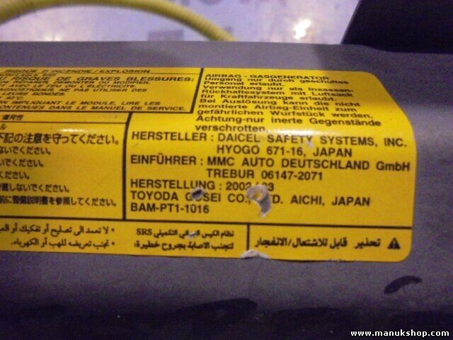 Airbag del pasajero Mitsubishi MR402459 06147-2071 BAMPT11016