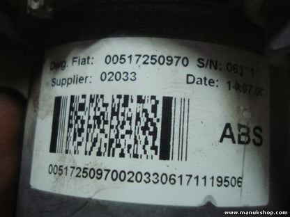 Unidad hidráulica del ABS Fiat Ducato 100 00517250970 51725097 BOSCH 0265231617