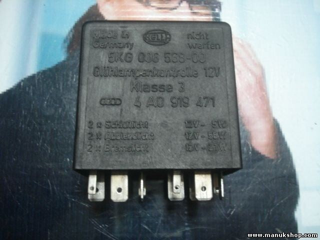 Luz de freno del relé de control Audi A6 100 C4 A4 B5 80 B4 4A0919471