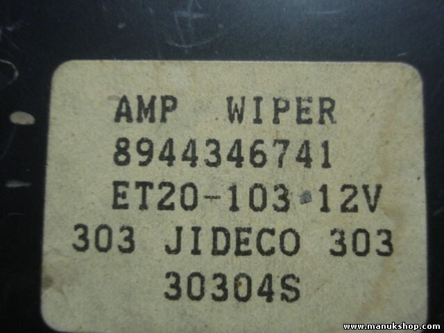 Relé del limpiaparabrisas Opel Frontera A 8944346741 ET20103 ET20-103 JIDECO 303