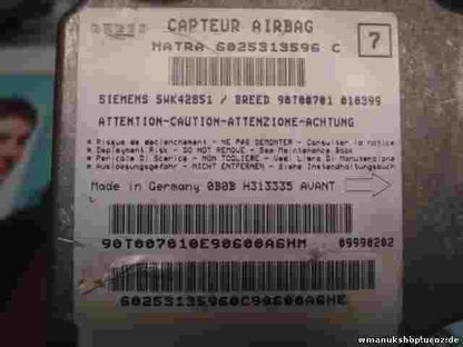 Airbag Centralita Renault Espace 6025313596 C 6025313596C SIEMENS 5WK42851