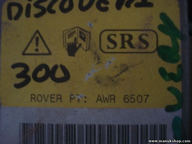 Sensor de impacto de airbag Range Rover Discovery 300 SRS AWR 6507 AWR6507