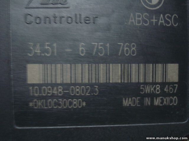 Unidad hidráulica del ABS BMW E46 34516751767 34516751768 10020402544 5WK8467
