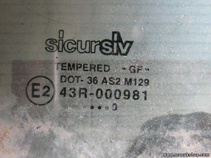 Cristal de la puerta delantera derecha Suzuki Vitara 43R000981 DOT36AS2M129 E2