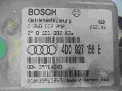 Transmisión controlador Audi A8 D2 4.2 4D0927156E ZF0501005806 BOSCH 0260002292